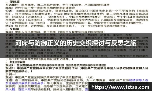 河床与防御正义的历史交织探讨与反思之旅
